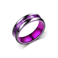 Pikkukuva 5 / 6: Sininen ja violetti Gemstone Queen -sormus - Taianomainen King &amp; Queen 6mmhis kuningatar nro 9