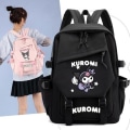 Miniatyrbillede 2 af 6: Kuromi rygsæk børne rygsække rygsæk 1 stk lyserød 2