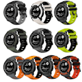 Miniatyrbilde 2 av 6: armbånd silisium Garmin instinct 2X svart/grønn