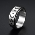 Miniatyrbillede 1 af 6: antistress spinner roterende fidget ring ringe størrelse 10/19,8 mm