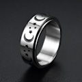 Miniatyrbillede 1 af 6: antistress spinner roterende fidget ring ringe størrelse 8/18,2 mm