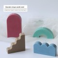 Miniatyrbillede 3 af 7: lysforme lys stearinlys gør-det-selv-forme i silikoneform fy1 geometrisk citron
