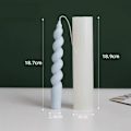 Miniatyrbillede 1 af 6: lysforme lys stearinlys gør-det-selv-forme i silikoneform 1-br-401