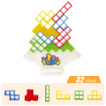 Miniatyrbild 1 av 6: Tetra Tower Balance Stacking Blocks Spel Balance Building Blocks 1st (32 block)