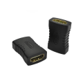 Miniatyrbild 1 av 3: 19 pin hona HDMI till hona HDMI adapter, svart