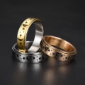 Miniatyrbild 3 av 6: antistress spinner roterande fidget ring ringar Size9/19mm
