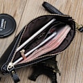 Miniatyrbillede 10 af 10: Ægte læder kvinder clutch tasker mode håndtasker ko læder dame lyserød 20 cm * 11 cm * 1 cm