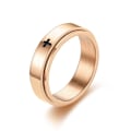 Miniatyrbillede 1 af 6: anti-angst spinner fidget roterende ring ringe størrelse 7/17 mm