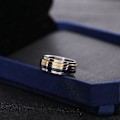 Miniatyrbild 1 av 6: anti ångest spinner fidget roterande ring ringar Size10/19.8mm