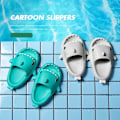 Miniatyrbild 2 av 6: tofflor haj shark tofflor shark slides barntofflor rosa 210 (insida 21cm)