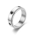 Miniatyrbillede 1 af 6: anti-angst spinner fidget roterende ring ringe størrelse 8/18,2 mm