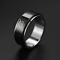 Miniatyrbillede 3 af 6: antistress spinner roterende fidget ring ringe størrelse 11/20,8 mm