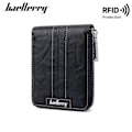 Miniatyrbillede 2 af 6: Baellerry RFID Blokerende Slim Tegnebog til Mænd - Multi Card Slots sort