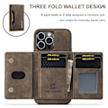 Miniatyrbild 5 av 11: 3-faldigt magnetiskt plånboksfodralset – kortfack + läderbakstyc grön iPhone XS MAX