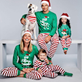Miniatyrbild 2 av 7: julkläder julpyjamas familj pyjamasbyxor jultröja pyjamas set mamma S