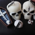 Miniatyrbild 3 av 6: ljusformar ljus stearinljus DIY gjutformar i silikonform huvudskalle 7