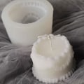 Miniatyrbillede 5 af 6: lysforme lys stearinlys gør-det-selv-forme i silikoneform hjertekage