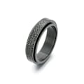 Miniatyrbillede 1 af 5: antistress spinner roterende fidget ring ringe sort Koko 9/19mm
