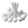 Miniatyrbillede 7 af 11: 30 stk. bungee-snore bungee-reb med spænde sort / hvid hvid 10 cm