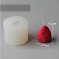 Miniatyrbillede 2 af 5: lysform lysforme DIY silikoneform lys 3D jordbær