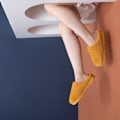 Miniatyrbild 5 av 6: fluff tofflor varma tofflor innetofflor grå 42-43 (insida 27cm)