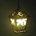 Miniatyrbillede 4 af 5: ramadan dekoration mubarak kareem lykta led lys jm01868