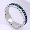 Pikkukuva 3 / 6: antistress spinner pyörivä fidget ring rings musta Størrelse 10 / 19,8 mm