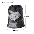 Miniatyrbilde 3 av 9: Veske stor vaskepose nettpose klespose 60x90cm hvit sort 2stk 2 stk/hvit