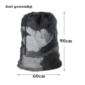 Miniatyrbilde 4 av 10: Veske stor vaskepose nettpose klespose 60x90cm hvit sort 2stk 2stk/sort1＋hvit