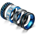 Miniatyrbild 2 av 6: antistress spinner roterande fidget ring ringar Size10/19.8mm