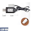 Miniatyrbilde 4 av 5: USB-laderkabel batterilader 4.8V 4,8V JST-2P
