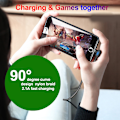 Miniatyrbild 2 av 11: vinklad 90 graders laddare kabel USB a till USB c / iPhone Light röd (Lightining) 2 meter