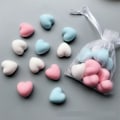 Miniatyrbillede 3 af 5: lysforme lys stearinlys gør-det-selv-forme i silikoneform mj118 syv små kyllingehjerter