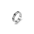 Miniatyrbillede 1 af 6: antistress spinner roterende fidget ring ringe størrelse 7/17 mm