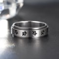 Miniatyrbild 5 av 6: anti-ångest spinner fidget roterande ring ringar Size8/18.2mm