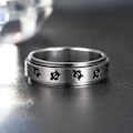 Miniatyrbillede 5 af 6: anti-angst spinner fidget roterende ring ringe størrelse 8/18,2 mm