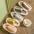 Miniatyrbild 4 av 6: mjuktofflor morgontofflor tofflorna faux fur tofflor kaffe 42-43 (insida 27cm)