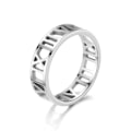 Miniatyrbilde 4 av 7: Enkel romersk ring for menn - tidløs bånd i rustfritt stål 6mm stålmaling nr. 6