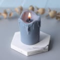 Miniatyrbilde 4 av 5: lysformar lys stearinljus DIY gjutformar i silikonform mj62 små tårer