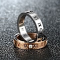 Miniatyrbillede 6 af 7: Tidløs parring med romerske tal: Elegant armbånd med diamantdetalje rosa guld nr. 7