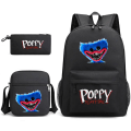 Pikkukuva 1 / 4: poppy playtime huggy wuggy reppu penaalit olkahihna laukut pa musta