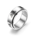 Miniatyrbillede 6 af 6: anti-angst spinner fidget roterende ring ringe størrelse 6/16,4 mm