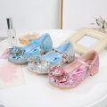Miniatyrbild 2 av 6: elsa prinsess skor barn flicka med paljetter silverfärgad 22cm / size36