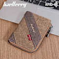 Pikkukuva 4 / 7: Baellerry Miesten Lompakko Business Color Blocking RFID Nahka Slim Zi musta