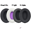Miniatyrbillede 2 af 4: ørepuder puder til Kingston HyperX Cloud Mix Flight S Alpha S sort proteinlæder