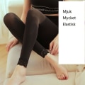 Pikkukuva 1 / 5: Naisten fleecevuoratut leggingsit leggingsit korkeavyötäröiset Scrunch Yoga L beige 280g