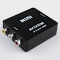 Miniatyrbild 9 av 10: RCA till HDMI adapter / signalomvandlare svart vit Svart