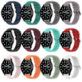 Miniatyrbild 2 av 6: armband silikon för Samsung Galaxy watch7/FE/6/5 Huawei watch4 2 vit 20mm