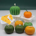 Miniatyrbillede 2 af 6: lysforme lys stearinlys gør-det-selv-forme i silikoneform orange