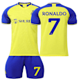 Miniatyrbild 5 av 7: fotbollströja fotbollskläder tröja al nassr ronaldo #7 strumpor benskydd #18
